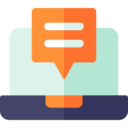 laptop,speech bubble,conversation,communications,chat,messages,talk,chat bubble,negotiating